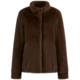 Guess - Luna Faux-Fur Jas - Bruin - Dames - Polyester