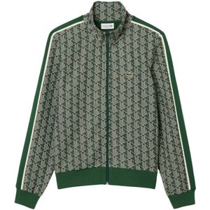 Lacoste, Heren, Sweatshirts & Hoodies, Groen, Maat: XL Katoen,