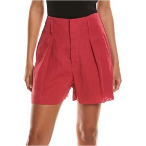 Brunello Cucinelli, Dames, Korte broeken, Rood, Maat: S