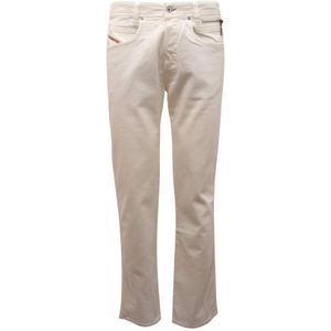 Diesel, Heren, Broeken, Wit, Maat: W33 Denim,