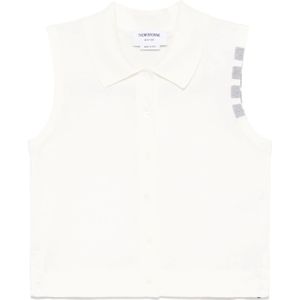 Thom Browne, Dames, Tops, Wit, Maat: S