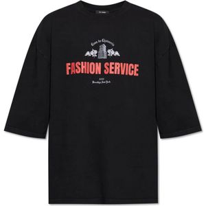 Willy Chavarria, Heren, Tops, Zwart, Maat: S Katoen,