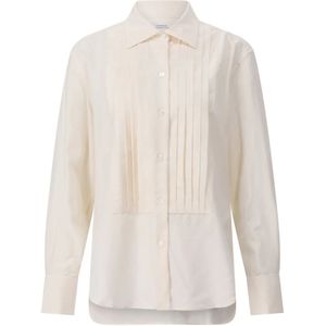 Givenchy, Dames, Blouses & Shirts, Beige, Maat: 2XS Zijde,