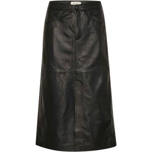 Part Two, Dames, Rokken, Zwart, Maat: L Leer,