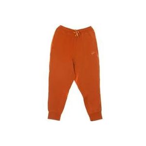 Nike Klassieke Sport Sweatpants voor Mannen , Orange , Heren , Maat: XL