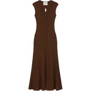 Aeron, Dames, Jurken, Bruin, Maat: XS Viscose,