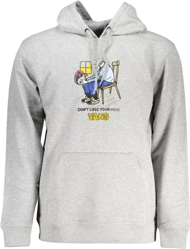 Vans, Heren, Sweatshirts & Hoodies, Grijs, Maat: L Katoen,