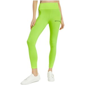 Palm Angels, Dames, Broeken, Groen, Maat: XS Polyamide,