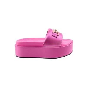 Versace Damesschoenen Sandalen Roze Ss23 , Pink , Dames , Maat: 38 EU