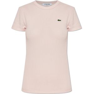 Lacoste, Dames, Tops, Roze, Maat: XS Katoen,