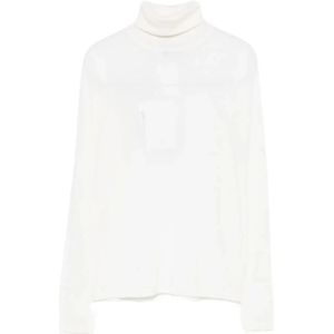 Max Mara, Dames, Truien, Wit, Maat: L Wol,