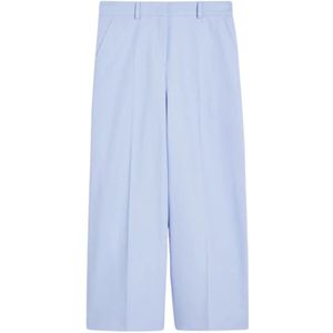 Max Mara, Dames, Broeken, Blauw, Maat: M Katoen,
