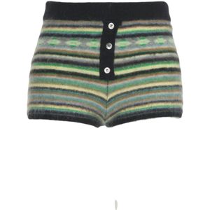 Solotre, Dames, Korte broeken, Veelkleurig, Maat: M Wol,