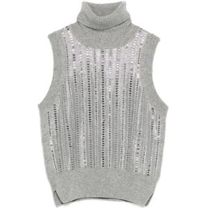 Ermanno Scervino, Dames, Truien, Grijs, Maat: L