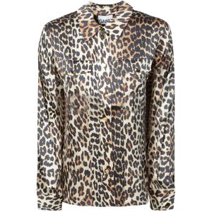 Ganni - Blouse - Multicolor - Viscose - Spandex