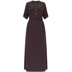 Tom Ford, Dames, Jurken, Bruin, Maat: M Zijde,