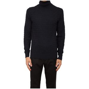 Emporio Armani, Heren, Truien, Blauw, Maat: L Wol,