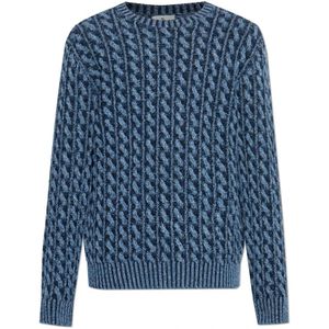 Etro, Heren, Truien, Blauw, Maat: M Wol,