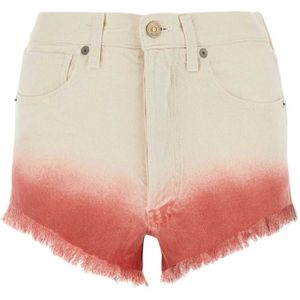 Alanui, Dames, Korte broeken, Veelkleurig, Maat: W26 Denim,