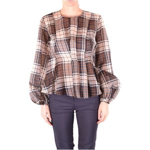 Alysi, Dames, Blouses & Shirts, Beige, Maat: XS