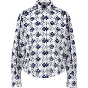 Marc Cain, Dames, Blouses & Shirts, Wit, Maat: M Katoen,