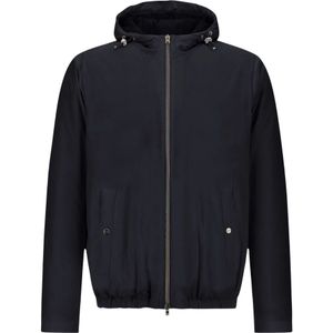 Herno, Heren, Jassen, Blauw, Maat: L Polyamide,