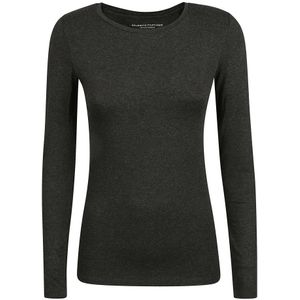 Majestic Filatures, Dames, Tops, Grijs, Maat: S Viscose,