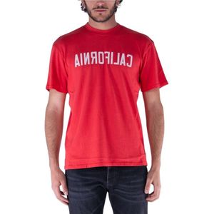 Nahmias, Heren, Tops, Rood, Maat: S Katoen,