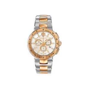 Versace Stijlvolle Heren Stalen Quartz Horloge , Yellow , Heren , Maat: ONE Size