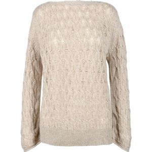 Malo, Dames, Truien, Beige, Maat: L Wol,