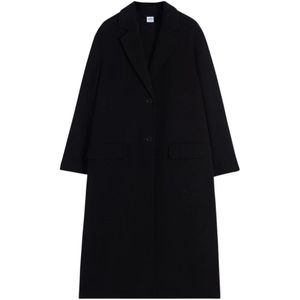 Aspesi, Dames, Mantels, Zwart, Maat: S Wol,
