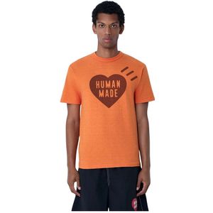 Human Made, Heren, Tops, Oranje, Maat: XL Katoen,