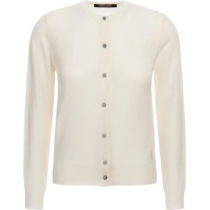 Roberto Cavalli, Dames, Truien, Wit, Maat: M Wol,