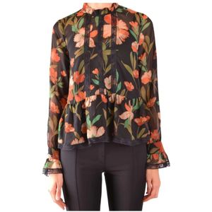 Twinset, Dames, Blouses & Shirts, Veelkleurig, Maat: M Poliester,