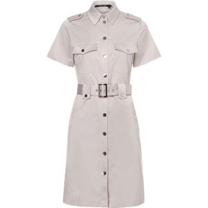 Marc Aurel, Dames, Jurken, Beige, Maat: M Katoen,