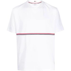 Thom Browne, Heren, Tops, Wit, Maat: M Katoen,