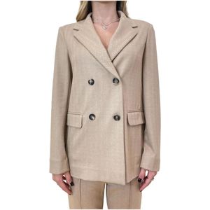 Max Mara, Dames, Jassen, Grijs, Maat: XS Viscose,