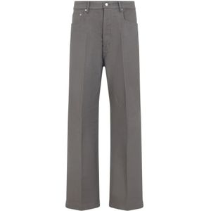 Rick Owens, Heren, Jeans, Grijs, Maat: W31 Katoen,