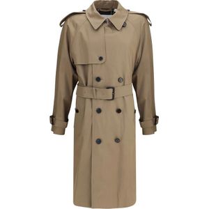 Burberry, Dames, Mantels, Beige, Maat: M Katoen,