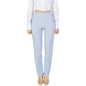 Sandro Ferrone, Dames, Broeken, Blauw, Maat: L Poliester,
