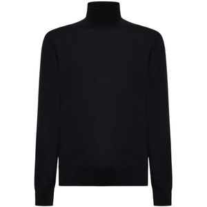 Dolce & Gabbana, Heren, Truien, Zwart, Maat: M Zijde,