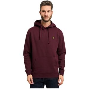Lyle & Scott, Heren, Sweatshirts & Hoodies, Rood, Maat: S Katoen,