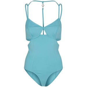 Remain Birger Christensen, Dames, Tops, Blauw, Maat: XS Nylon,