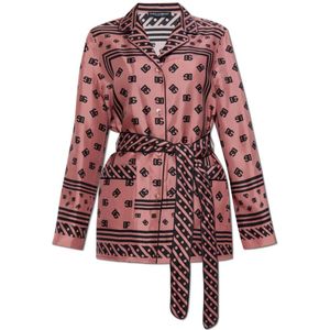 Dolce & Gabbana, Dames, Blouses & Shirts, Roze, Maat: L Zijde,
