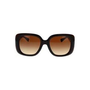Versace Gedurfde vierkante zonnebril met metalen armen , Brown , unisex , Maat: 54 MM