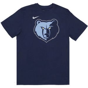 Nike - Memphis Grizzlies Logo Tee - T-shirt - Blauw - Katoen