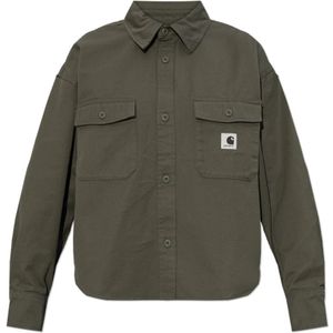 Carhartt Wip, Dames, Blouses & Shirts, Groen, Maat: S Denim,