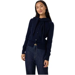 Soaked in Luxury, Dames, Truien, Blauw, Maat: L Wol,