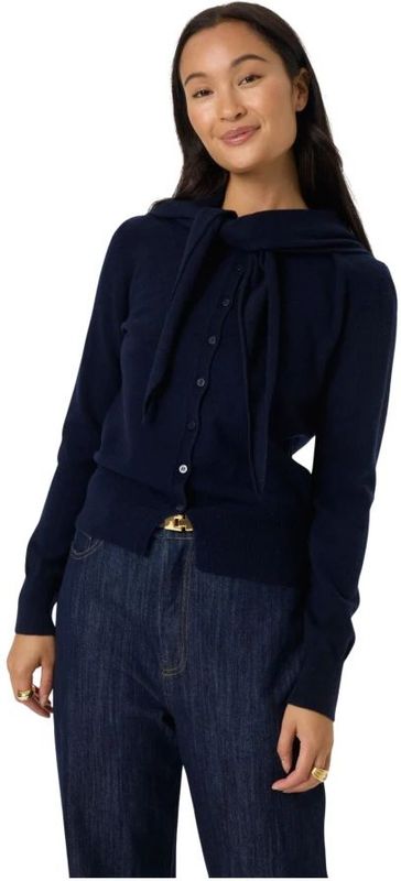 Soaked in Luxury, Dames, Truien, Blauw, Maat: L Wol,