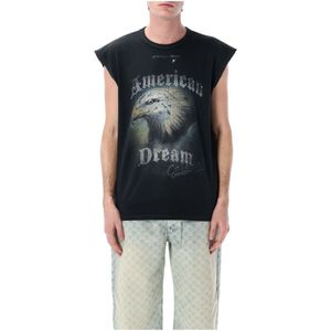 Misbhv, Heren, Tops, Zwart, Maat: XL Katoen,